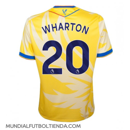 Camiseta Crystal Palace Adam Wharton #20 Segunda Equipación Replica 2024-25 mangas cortas
